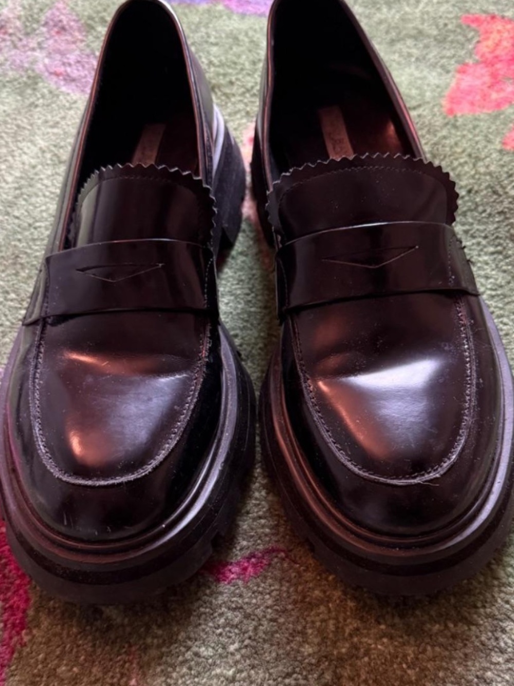 Tony Bianco Black Loafers size 9